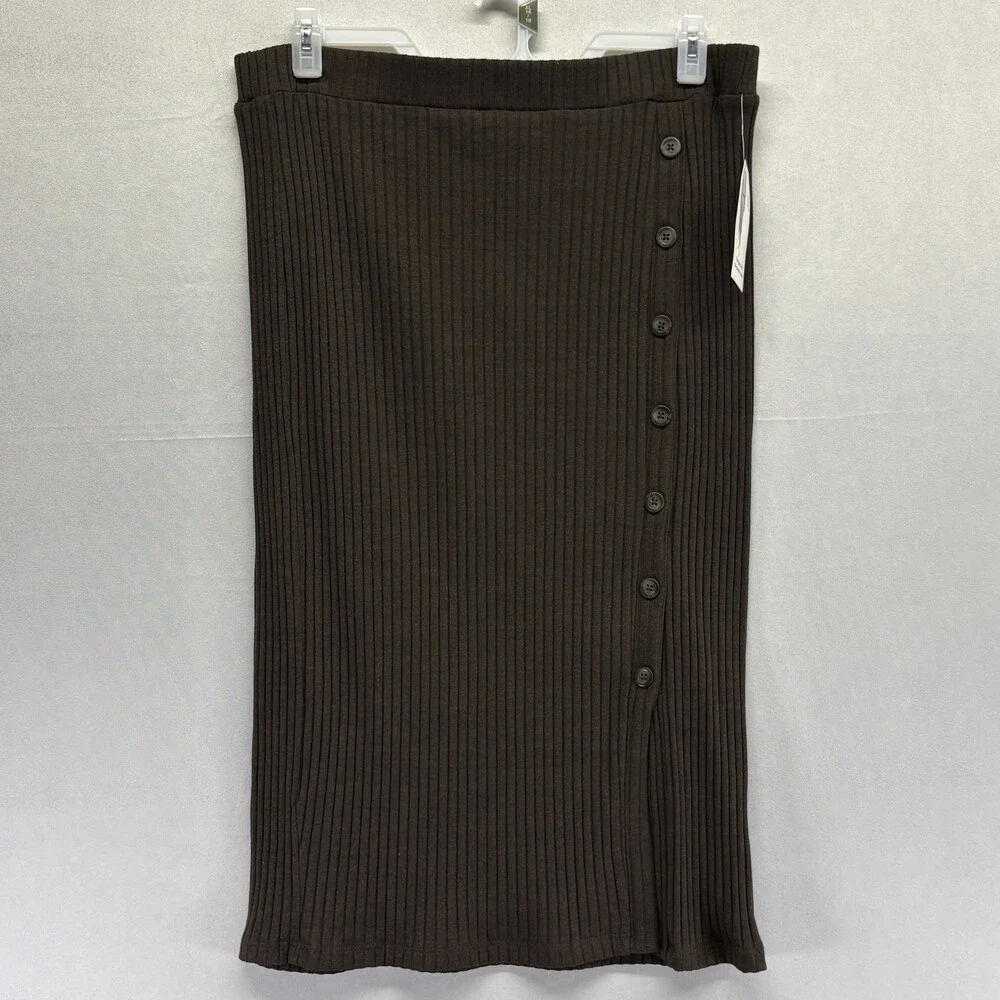 Time and Tru Women's Ribbed Knit Midi Skirt XL (16-18) NWT – Set of 3 Colors - Picture 8 of 13